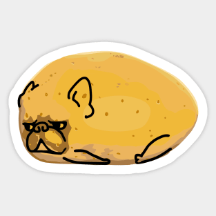 Frenchie Potato Sticker